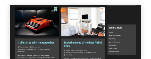 Present your latest articles in a responsive, <em>easy-to-navigate blog layout</em>