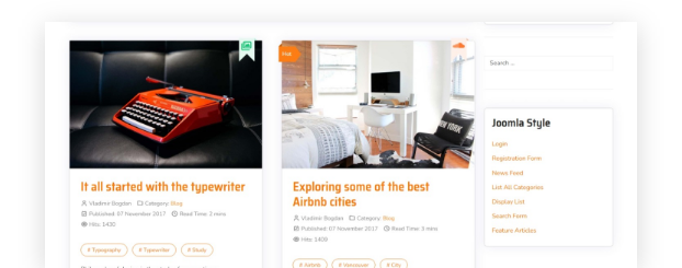 Present your latest articles in a responsive, <em>easy-to-navigate blog layout</em>