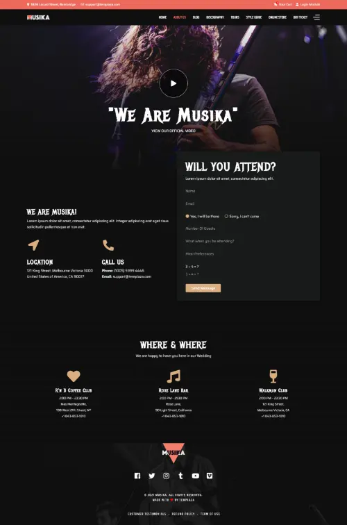 RVSP Page