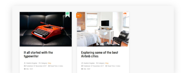 Present your latest articles in a responsive, <em>easy-to-navigate blog layout</em>