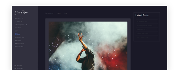 Present your latest articles in a responsive, <em>easy-to-navigate blog layout</em>