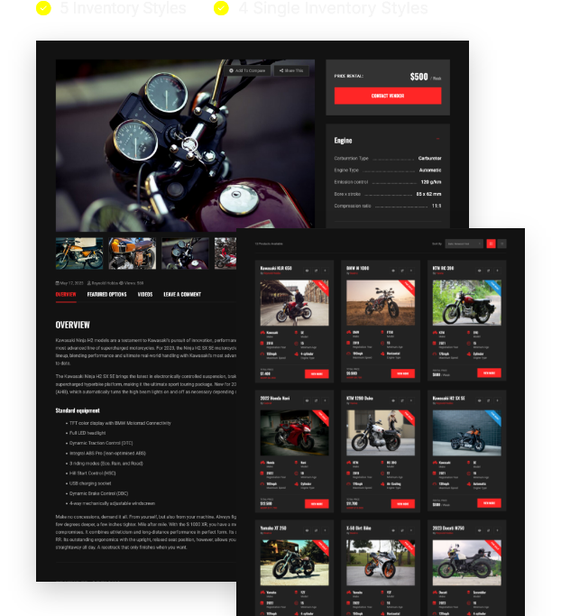 Build your <em>inventory</em> and showcase your best vehicles
